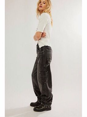 Free People We The Free Loren Carpenter Jeans Blue